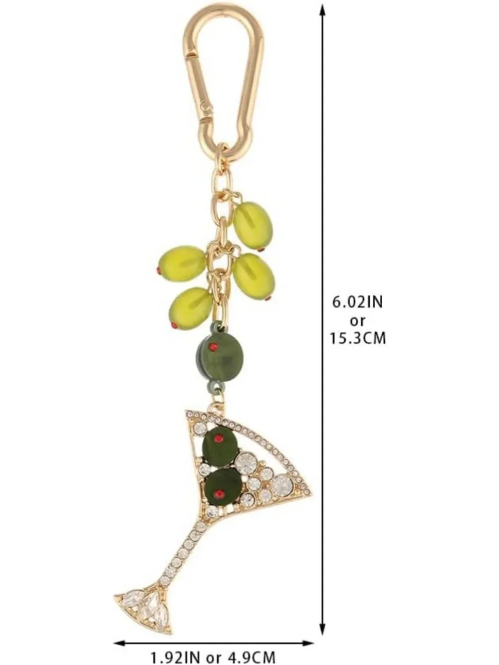 Adorable Sporty Fruit Keychain Charms for Handbags & Purses - Fun Accessories
